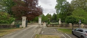 Entrée principale par le Parc Jean Rameau pour rejoindre l'Auberge Landaise